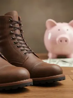 High-quality leather boots representing smart financial investment in footwear.
