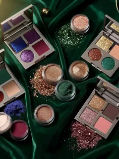 Luxurious 2026 holiday makeup palettes and pigments for festive looks. 2026 Holiday Makeup Trends