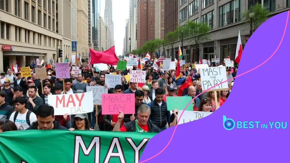 Major cities involved in the May Day protests