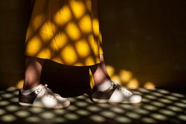 An enticing teaser image, revealing a small portion of a Nike sneaker from the collaboration. The sneaker showcases a unique texture and an unusual color combination, sparking curiosity about the rest of the collection.