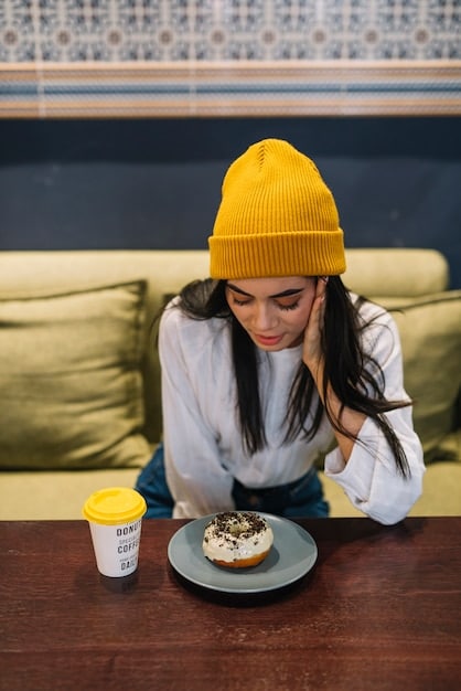 A young woman in a casual setting (e.g., a cafe in Hamburg) showcasing how to style different SHEIN rings and bracelets together. The focus is on highlighting the versatility of the accessories and how they can be mixed and matched for different looks.