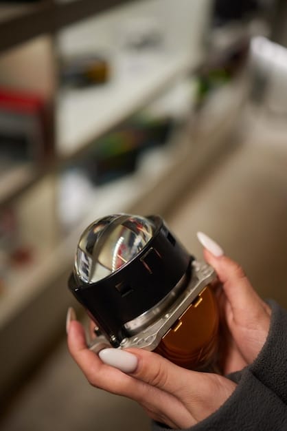 A close-up shot of a perfumer in a German niche perfume house, carefully blending aromatic oils with precision instruments. The background subtly displays rows of various perfume ingredients and equipment, highlighting the artistry and craftsmanship involved in creating unique scents.
