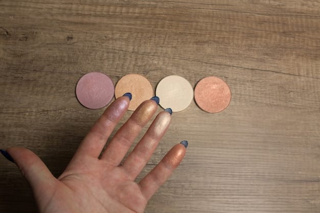 A color chart showing different foundation shades and undertones (warm, cool, neutral). A hand is also shown with foundation swatches for comparison.