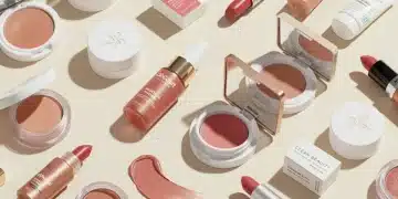 Assortment of clean beauty makeup products for 2026 trends