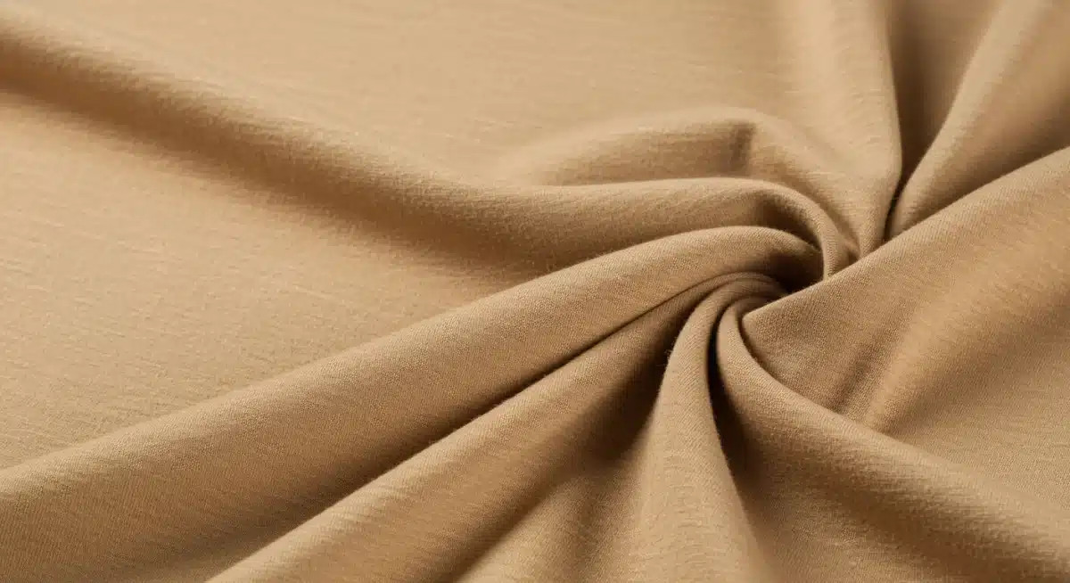 Close-up of soft, comfortable fabric blend texture