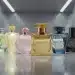 Six distinct fragrance bottles representing the 2026 fragrance forecast, showcasing diverse scent families.