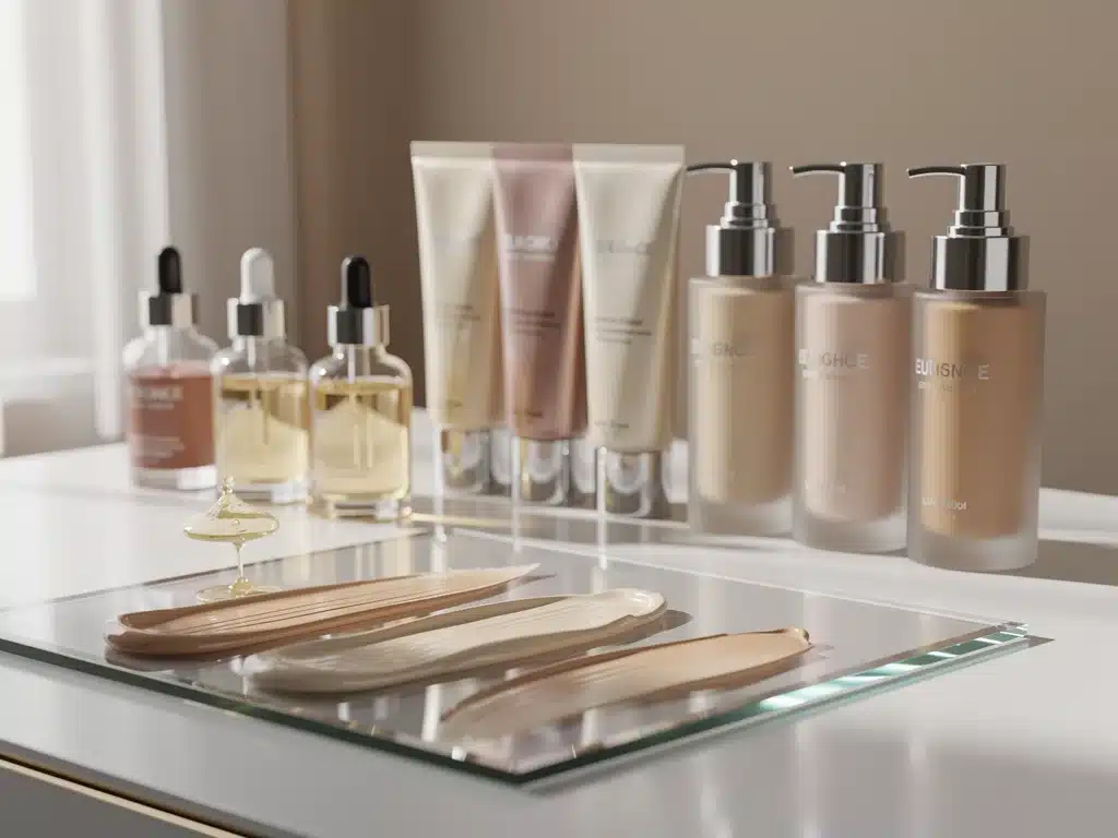 Collection of innovative anti-aging makeup products for fine line reduction.