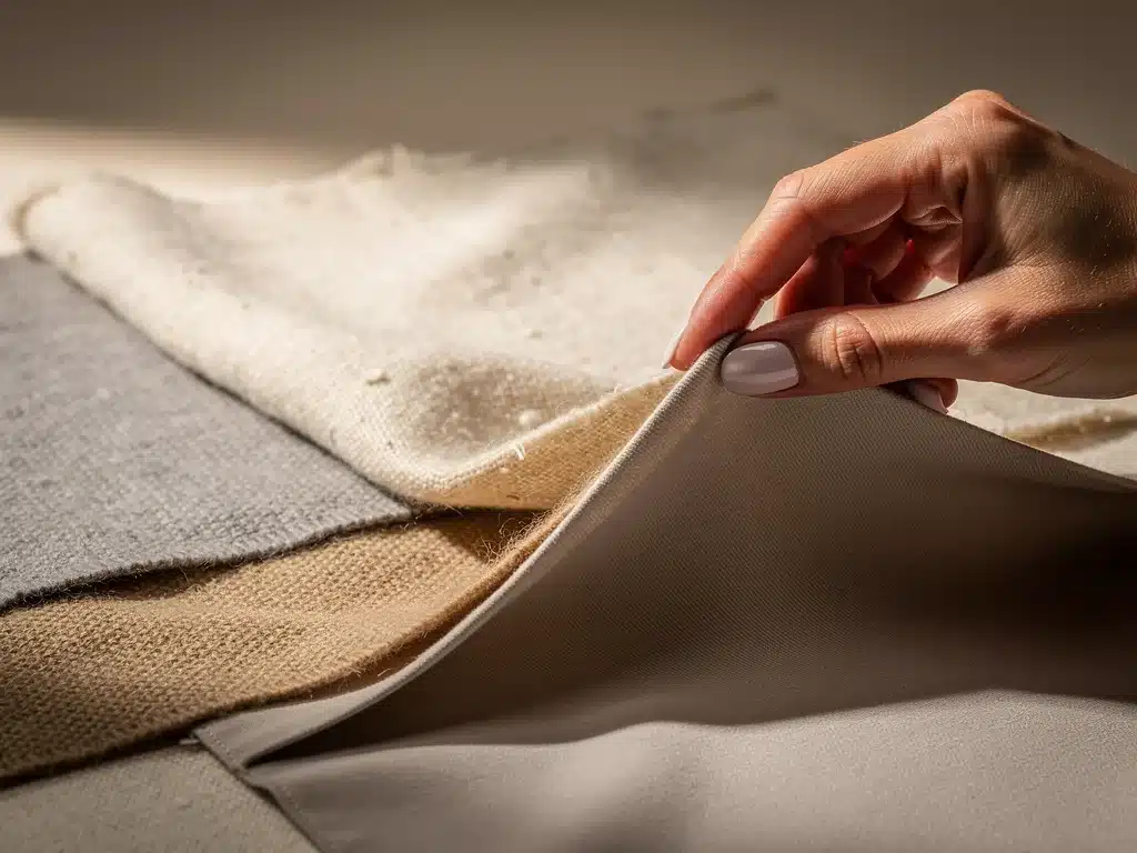 Close-up of diverse high-quality fabric swatches