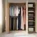 Organized wardrobe with well-maintained clothes, symbolizing garment longevity